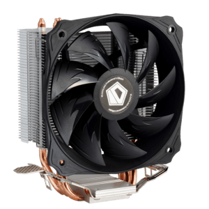 Кулер для процессора ID-Cooling SE-213V2 обладает рассеиваемой тепловой мощностью до 130 Вт и может эффективно охлаждать даже разогнанные ЦПУ с высокой тепловой нагрузкой. Он совместим со множеством широко используемых процессоров на сокетах LGA775/115х/AM2/AM2+/AM3/AM3+/FM1/FM2/FM2+. Располагающийся непосредственно над процессором кулер имеет башенную конструкцию, в которой предусмотрен алюминиевый радиатор с пластинчатым оребрением, медно-алюминиевым основанием и 3 теплотрубками.