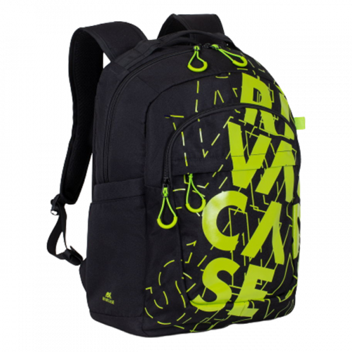 RIVACASE 5430 black/lime 30L Urban backpack / 6