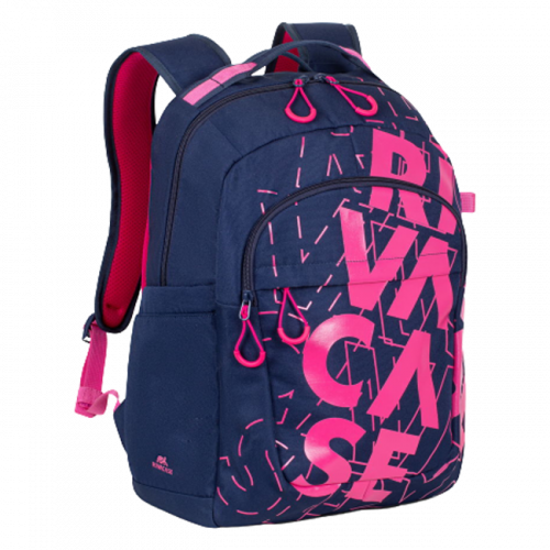 RIVACASE 5430 dark blue/pink 30L Urban backpack / 6