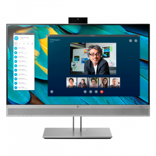 HP - 24" EliteDisplay E243m Monitor, IPS, HDMI, 5mc, web camera, audio, FHD (1920x1080), Silver