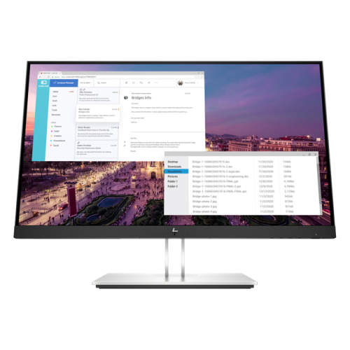 HP - 23" EliteDisplay E23 G4 Monitor, IPS, HDMI, 5mc, FHD (1920x1080), Silver