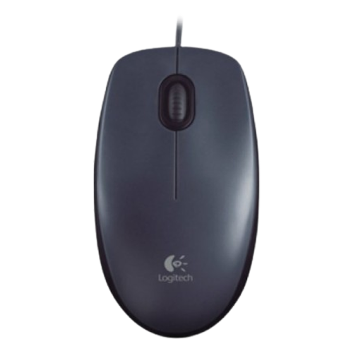 LOGITECH M90 Corded Mouse - GREY - USB - EWR2