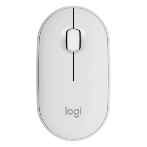 LOGITECH Pebble Mouse 2 M350s - TONAL WHITE - BT - EMEA-808 - DONGLELESS