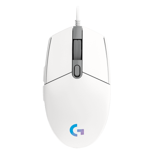 LOGITECH G102 LIGHTSYNC Corded Gaming Mouse - WHITE - USB - EER