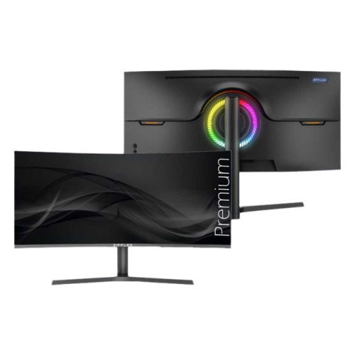 ZIFFLER 34GM1000-34" 3K WQHD Curved Gaming monitor (HDMI+DP+Audio out+Typec+DC) VA  panel 165hz RGB  stand R1000