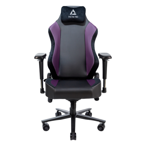 Игровое кресло TACTICRIG PANTHER PRO PLUS - BLACK/PURPULE PU LEATHER
