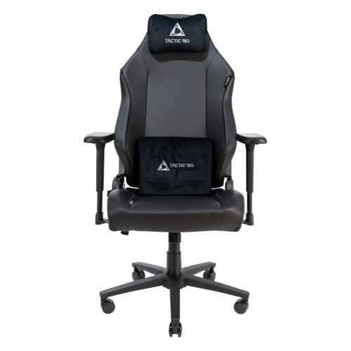 Игровое кресло TACTICRIG FALCON ST - BLACK/SILVER PU LEATHER