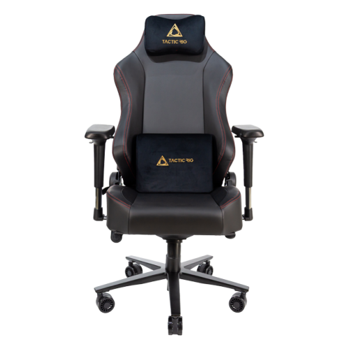 Игровое кресло TACTICRIG PANTHER PRO - BLACK/GOLD PU LEATHER