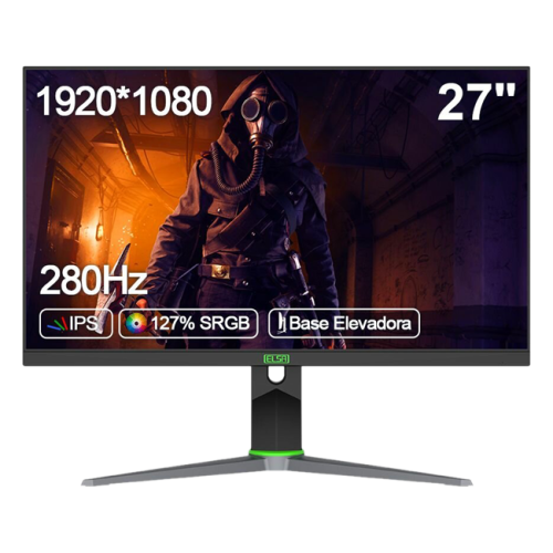Elsa - 27" EA271FX Gaming Monitor, IPS, 280Hz, 1mc, FHD (1920*1080), HDMI, Display port, RGB , Black