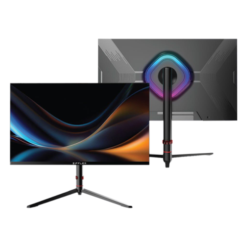ZIFFLER 27ZF180-27" Flat Gaming monitor (HDMI+DP+TYPEC-C) IPS  panel 180hz RGB HAS stand DP Cable